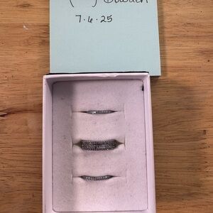 Elegant Silver Women's Ring Set